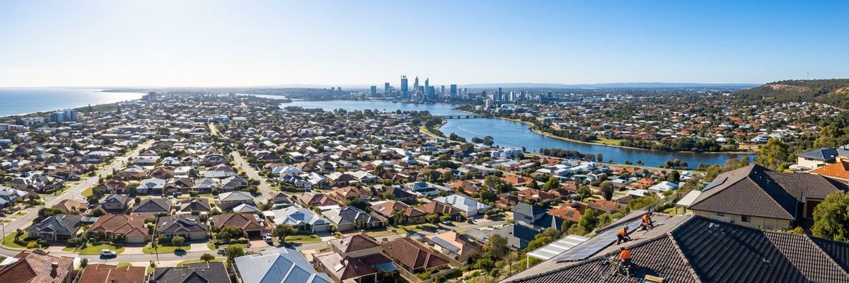 Roof Repairs Perth service area map covering the Perth metropolitan region